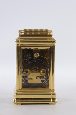 Lot 1089 - A LATE 19TH CENTURY FRENCH GIANT REPEATING GORGE CASED CARRIAGE CLOCK