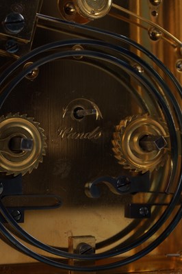 Lot 1089 - A LATE 19TH CENTURY FRENCH GIANT REPEATING GORGE CASED CARRIAGE CLOCK