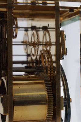 Lot 1089 - A LATE 19TH CENTURY FRENCH GIANT REPEATING GORGE CASED CARRIAGE CLOCK