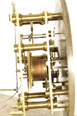 Lot 1065 - LUND AND BLOCKLEY, LONDON. A FINE 19TH CENTURY FLOOR STANDING MAHOGANY REGULATOR CLOCK