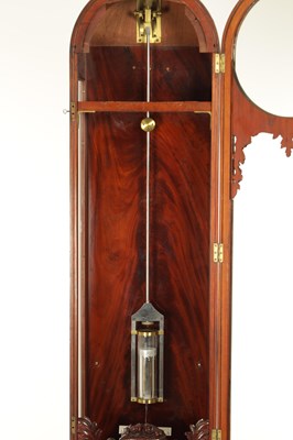 Lot 1065 - LUND AND BLOCKLEY, LONDON. A FINE 19TH CENTURY FLOOR STANDING MAHOGANY REGULATOR CLOCK