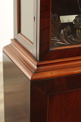 Lot 1065 - LUND AND BLOCKLEY, LONDON. A FINE 19TH CENTURY FLOOR STANDING MAHOGANY REGULATOR CLOCK