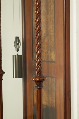Lot 1016 - DENT, LONDON. A FINE MAHOGANY AND BURR WALNUT WALL MOUNTED REGULATOR, NO. 1774