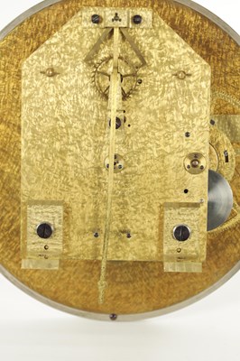 Lot 1016 - DENT, LONDON. A FINE MAHOGANY AND BURR WALNUT WALL MOUNTED REGULATOR, NO. 1774