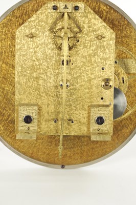 Lot 1016 - DENT, LONDON. A FINE MAHOGANY AND BURR WALNUT WALL MOUNTED REGULATOR, NO. 1774