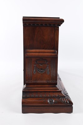 Lot 981 - CHADBURN AND SON, LIVERPOOL. A LATE 19TH CENTURY CARVED WALNUT WEATHER STATION