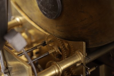 Lot 973 - BARRY, LEIGH. A RARE GEORGE III FIGURED MAHOGANY SPHERICAL MOON LONGCASE CLOCK