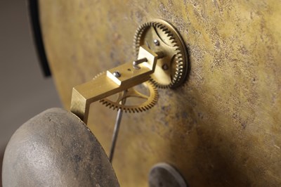 Lot 973 - BARRY, LEIGH. A RARE GEORGE III FIGURED MAHOGANY SPHERICAL MOON LONGCASE CLOCK