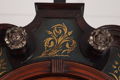 Lot 973 - BARRY, LEIGH. A RARE GEORGE III FIGURED MAHOGANY SPHERICAL MOON LONGCASE CLOCK