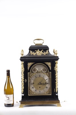 Lot 1044 - NATHANIAL SERGEANT, LONDON. A GEORGE III ORMOLU MOUNTED MUSICAL VERGE BRACKET CLOCK