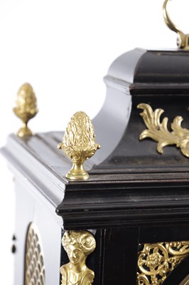 Lot 1044 - NATHANIAL SERGEANT, LONDON. A GEORGE III ORMOLU MOUNTED MUSICAL VERGE BRACKET CLOCK