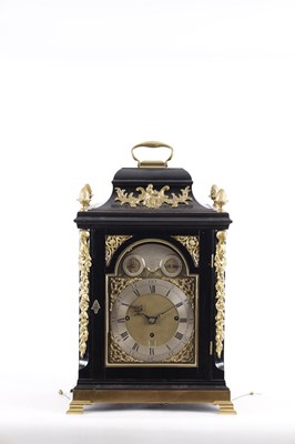 Lot 1044 - NATHANIAL SERGEANT, LONDON. A GEORGE III ORMOLU MOUNTED MUSICAL VERGE BRACKET CLOCK