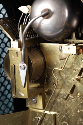 Lot 1044 - NATHANIAL SERGEANT, LONDON. A GEORGE III ORMOLU MOUNTED MUSICAL VERGE BRACKET CLOCK