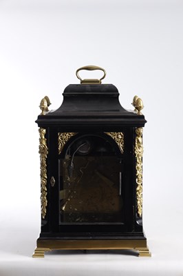 Lot 1044 - NATHANIAL SERGEANT, LONDON. A GEORGE III ORMOLU MOUNTED MUSICAL VERGE BRACKET CLOCK