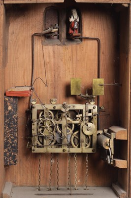 Lot 1027 - A LARGE LATE 19TH CENTURY MUSICAL BLACK FOREST CUCKOO WALL CLOCK