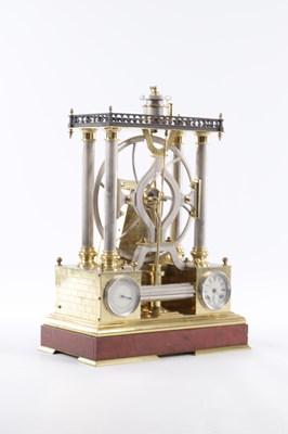 Lot 1109 - A FINE AND RARE LATE 19TH CENTURY FRENCH INDUSTRIAL AUTOMATION CLOCK FORMED AS A STEAM-DRIVEN WATER PUMP