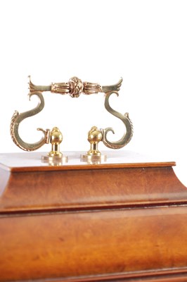 Lot 1055 - COMMITTI, LONDON. A LATE 20TH CENTURY "QUEEN ANNE" QUARTER CHIMING BURR WALNUT BRACKET CLOCK