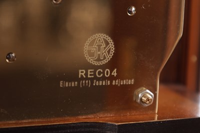 Lot 1055 - COMMITTI, LONDON. A LATE 20TH CENTURY "QUEEN ANNE" QUARTER CHIMING BURR WALNUT BRACKET CLOCK