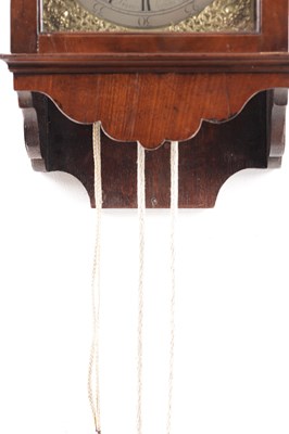 Lot 1018 - E. GIRARD, LODNON. AN EARLY 18TH CENTURY HOODED WALL CLOCK