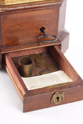 Lot 537 - A LATE 19TH CENTURY COIN-OPERATED WALNUT CASED SINGING BIRD AUTOMATON