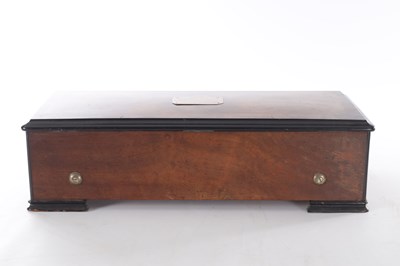 Lot 779 - A LATE 19TH CENTURY SWISS INTERCHANGABLE CYLINDER MUSIC BOX