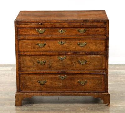 Lot 1291 - GEORGE II BURR WALNUT CADDY TOPPED CHEST