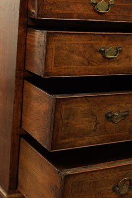 Lot 1291 - GEORGE II BURR WALNUT CADDY TOPPED CHEST