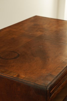 Lot 1291 - GEORGE II BURR WALNUT CADDY TOPPED CHEST