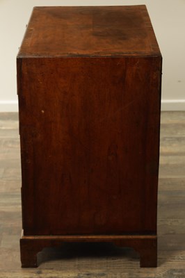 Lot 1291 - GEORGE II BURR WALNUT CADDY TOPPED CHEST