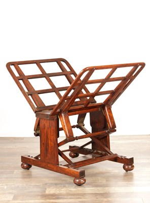 Lot 1130 - A FINE GEORGE VI ROSEWOOD FOLIO STAND
