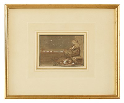 Lot 920 - CHARLES WEST COPE (1811-1890) A 19TH-CENTURY WATERCOLOUR AND GOUACHE TITLED 'EVICTION'