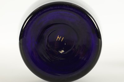 Lot 66 - A PAIR OF 19TH CENTURY GEORGIAN BRISTOL BLUE GLASS DECANTERS