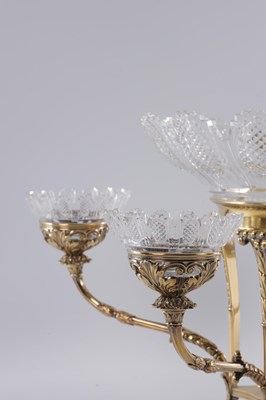 Lot 441 - MATTHEW BOULTON, BIRMINGHAM. A LATE GEORGE III SILVER AND SILVER GILT CENTRE PIECE