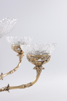 Lot 441 - MATTHEW BOULTON, BIRMINGHAM. A LATE GEORGE III SILVER AND SILVER GILT CENTRE PIECE