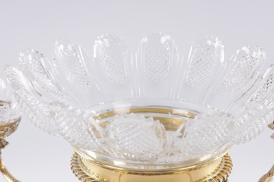 Lot 441 - MATTHEW BOULTON, BIRMINGHAM. A LATE GEORGE III SILVER AND SILVER GILT CENTRE PIECE