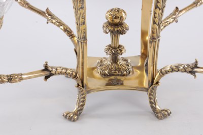 Lot 441 - MATTHEW BOULTON, BIRMINGHAM. A LATE GEORGE III SILVER AND SILVER GILT CENTRE PIECE
