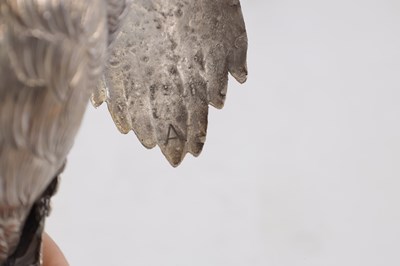 Lot 418 - A PAIR OF CONTINENTAL SILVER PHEASANTS
