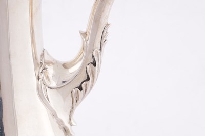 Lot 421 - W & J PRIEST, LONDON. A GEORGE III SILVER COFFEE POT