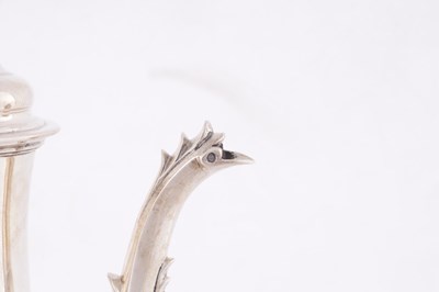 Lot 421 - W & J PRIEST, LONDON. A GEORGE III SILVER COFFEE POT