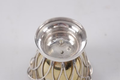 Lot 384 - EDWARD JUNIOR, JOHN AND WILLIAM BARNARD, LONDON. A VICTORIAN SILVER EGG CRUET SET