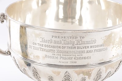 Lot 390 - HOLLAND, ALDWINCKLE AND SLATER, LONDON. A VICTORIAN SILVER PUNCH BOWL