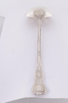 Lot 439 - ROBERT STEBBINGS, LONDON. A SILVER LADLE