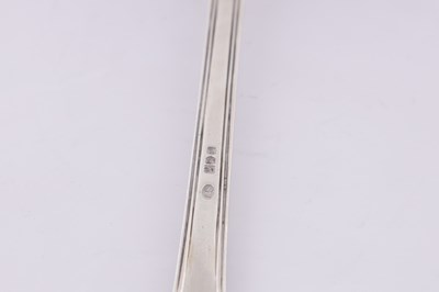 Lot 439 - ROBERT STEBBINGS, LONDON. A SILVER LADLE