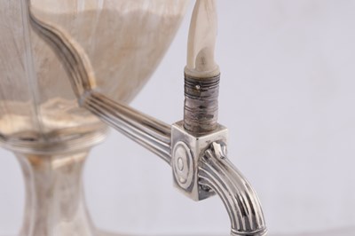 Lot 380 - HENRY CHAWNER. LONDON. A GEORGE III SILVER SAMOVAR