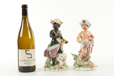 Lot 31 - A PAIR OF EARLY DERBY PORCELAIN FIGURES FROM THE CONTINENTS SERIES