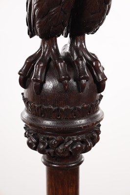 Lot 1339 - A LATE 19TH CENTURY CARVED OAK GOTHIC STYLE LECTERN