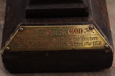 Lot 1339 - A LATE 19TH CENTURY CARVED OAK GOTHIC STYLE LECTERN