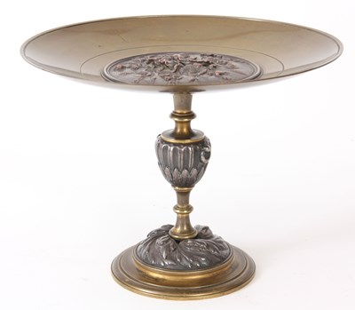 Lot 460 - A LATE 19TH CENTURY FRENCH BRASS AND SILVERED...