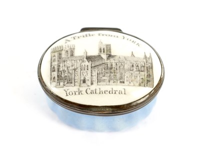 Lot 648 - AN 18TH CENTURY YORK CATHEDRAL PATCH BOX