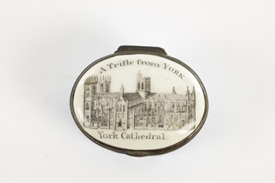 Lot 648 - AN 18TH CENTURY YORK CATHEDRAL PATCH BOX